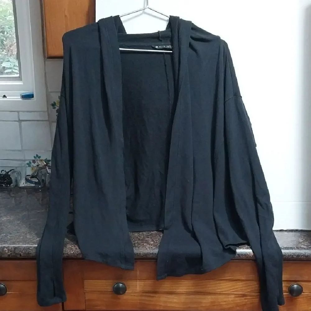 Athleta Black Cardigan Sweater....EUC